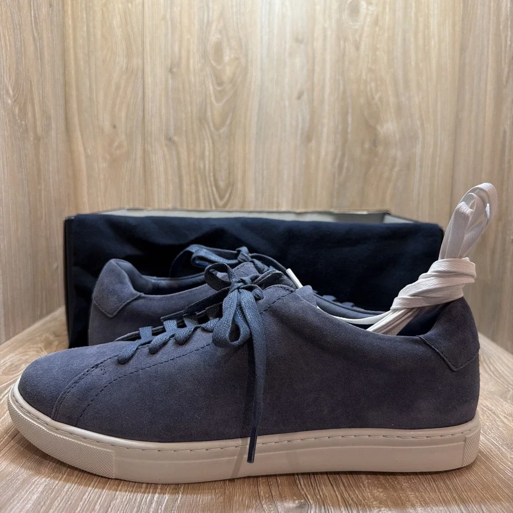 Peter Millar Crown Crafted Men's 8.5 Navy Vantage Lite Suede Sneaker MSRP $225